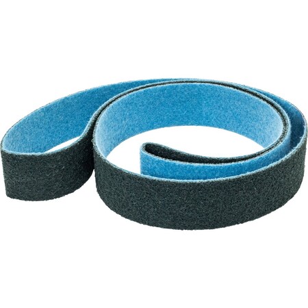 Pferd Surface Conditioning Belt, 2" W, 72" L, 240 F Grit, Medium, Aluminum oxide, POLIVLIES 43588